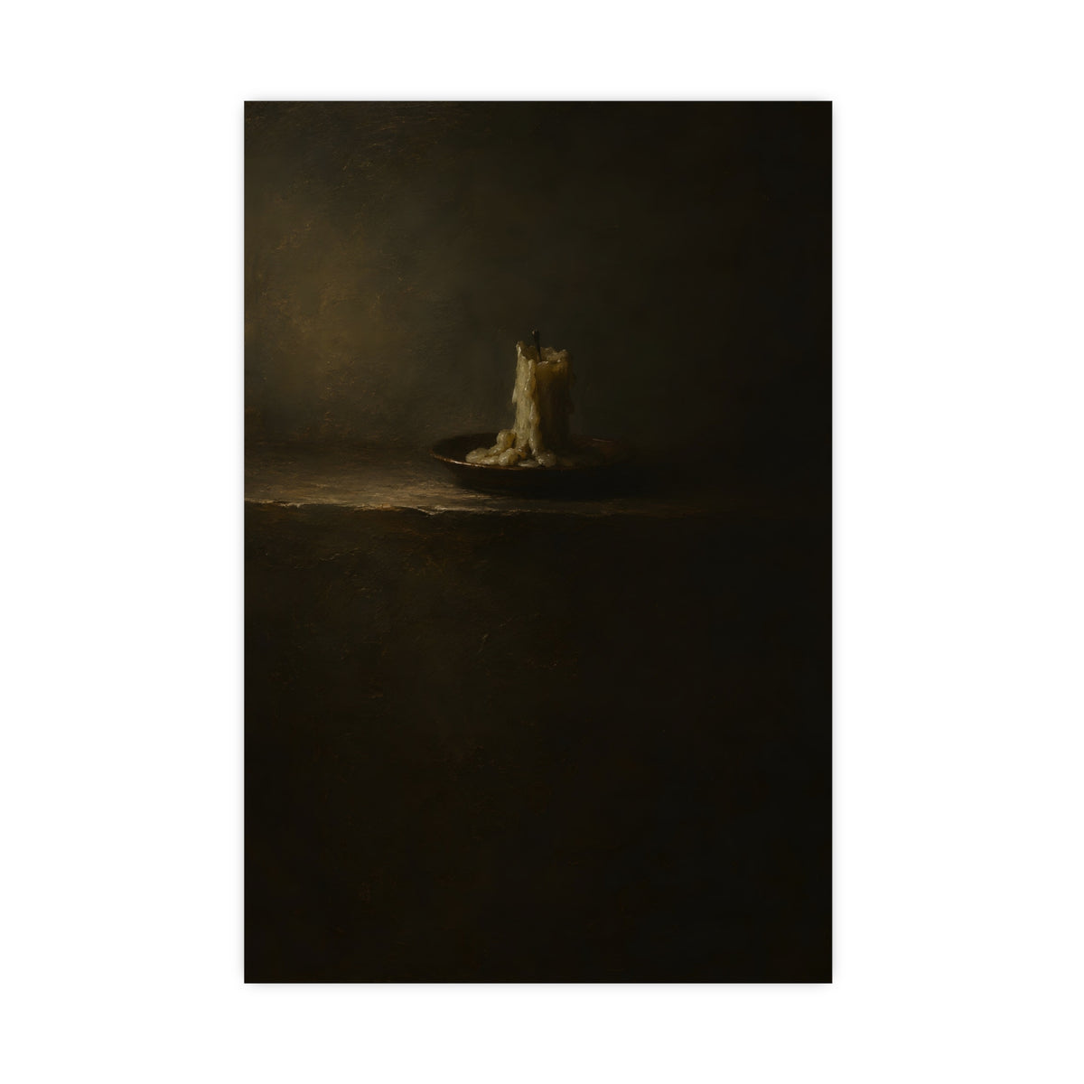 One Candle, Burnt Down — one candle, burnt down, 16x24 in print