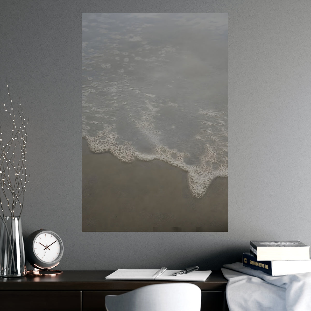 Foam, Close — foam, close, shown framed on a wall