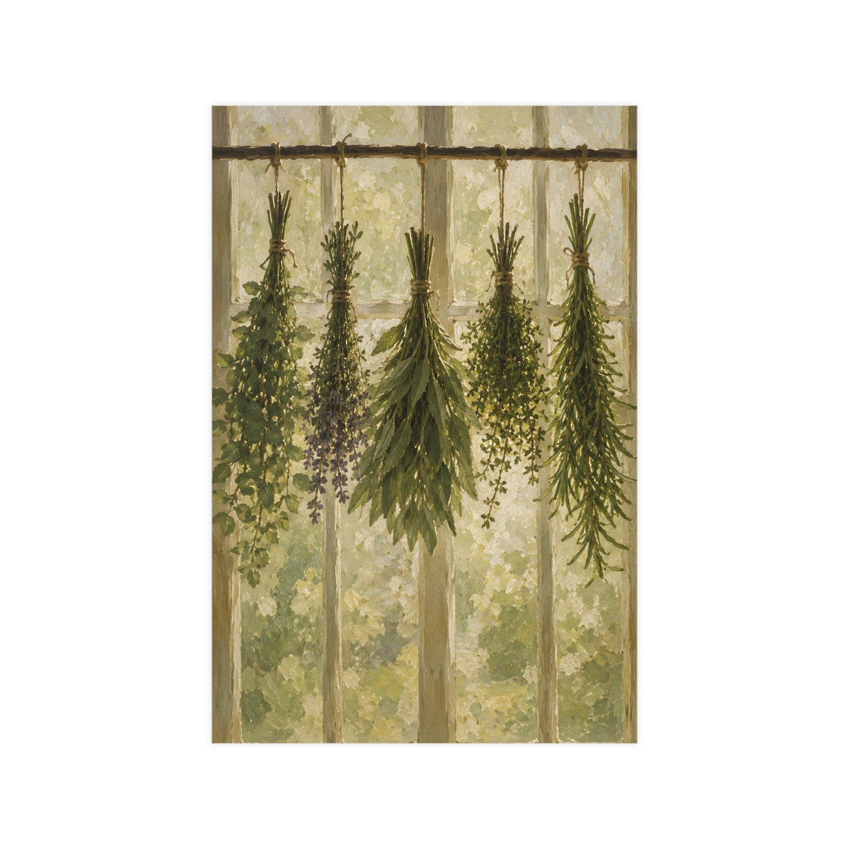 Herbs Against the Window — herbs against the window, 12x18 in print