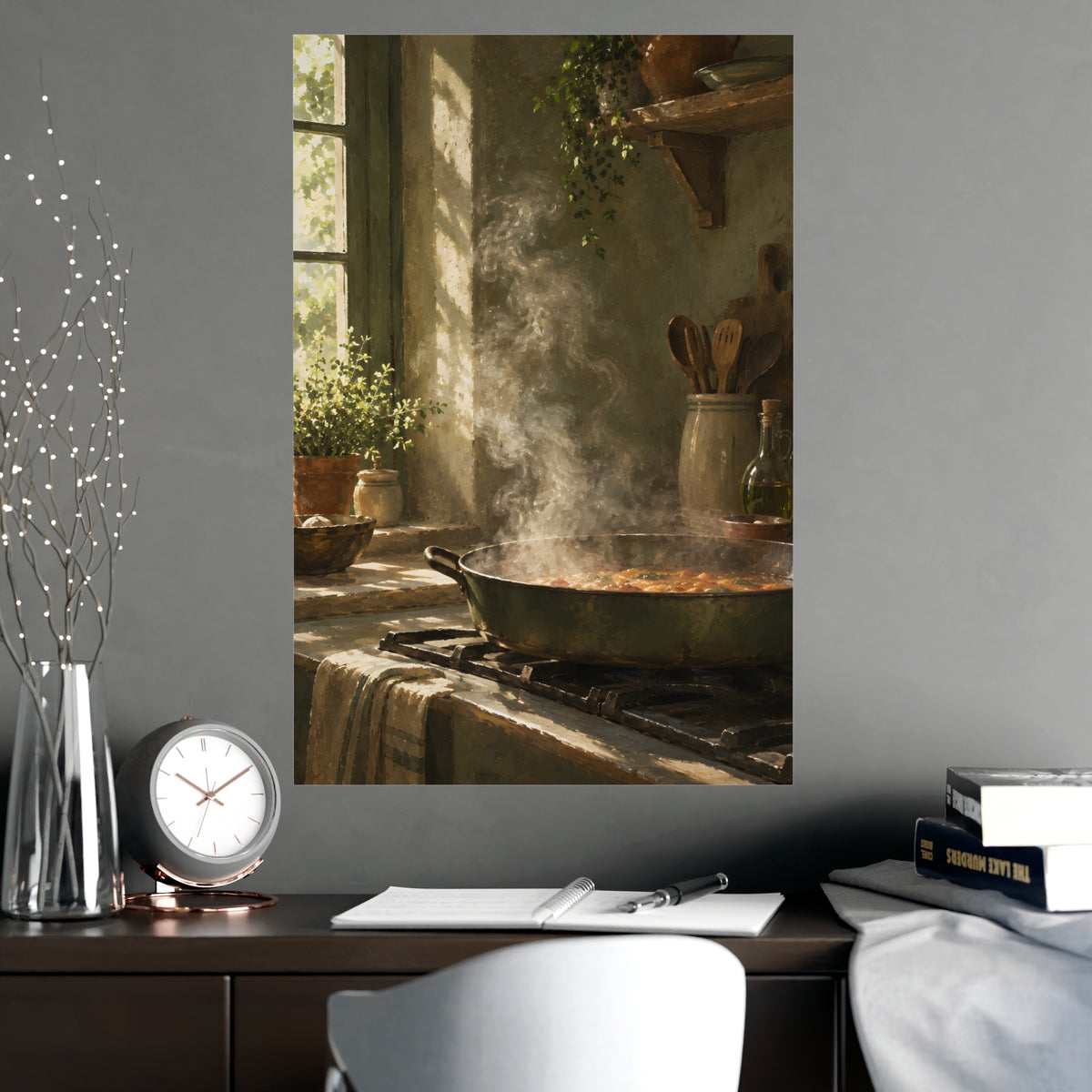 Steam in Daylight — steam in daylight, shown framed on a wall