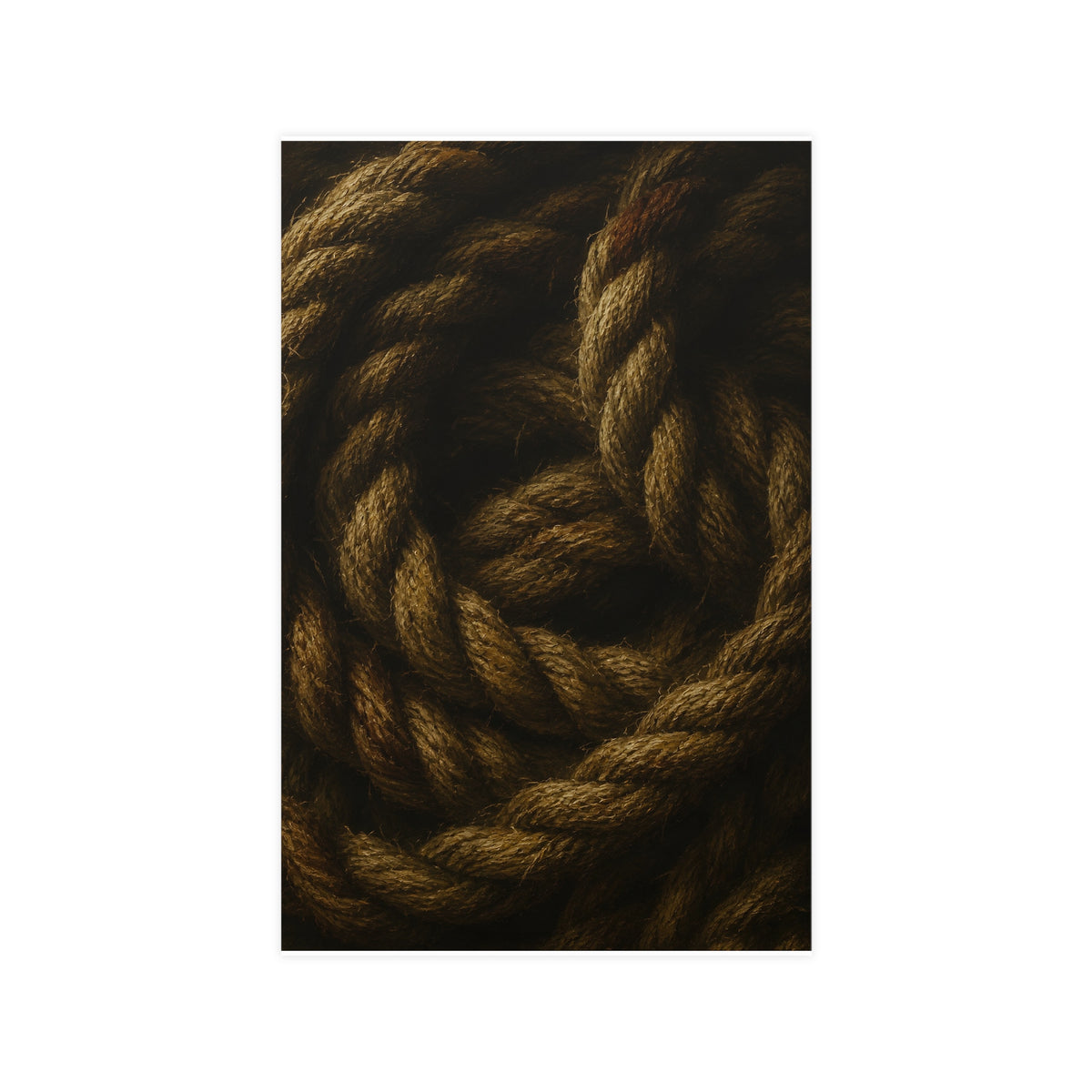 Coil of Rope — coil of rope, 11x17 in print