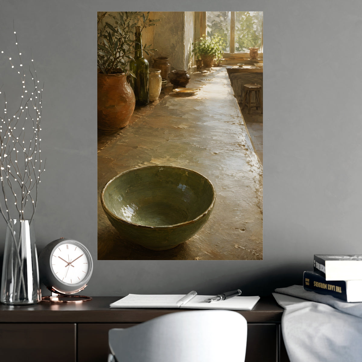 The Long Counter — the long counter, shown framed on a wall
