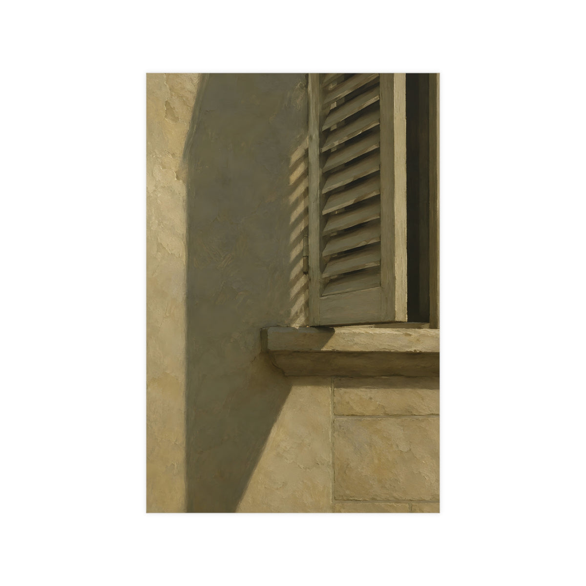 Shutters, Half Closed — shutters, half closed, 12x18 in print