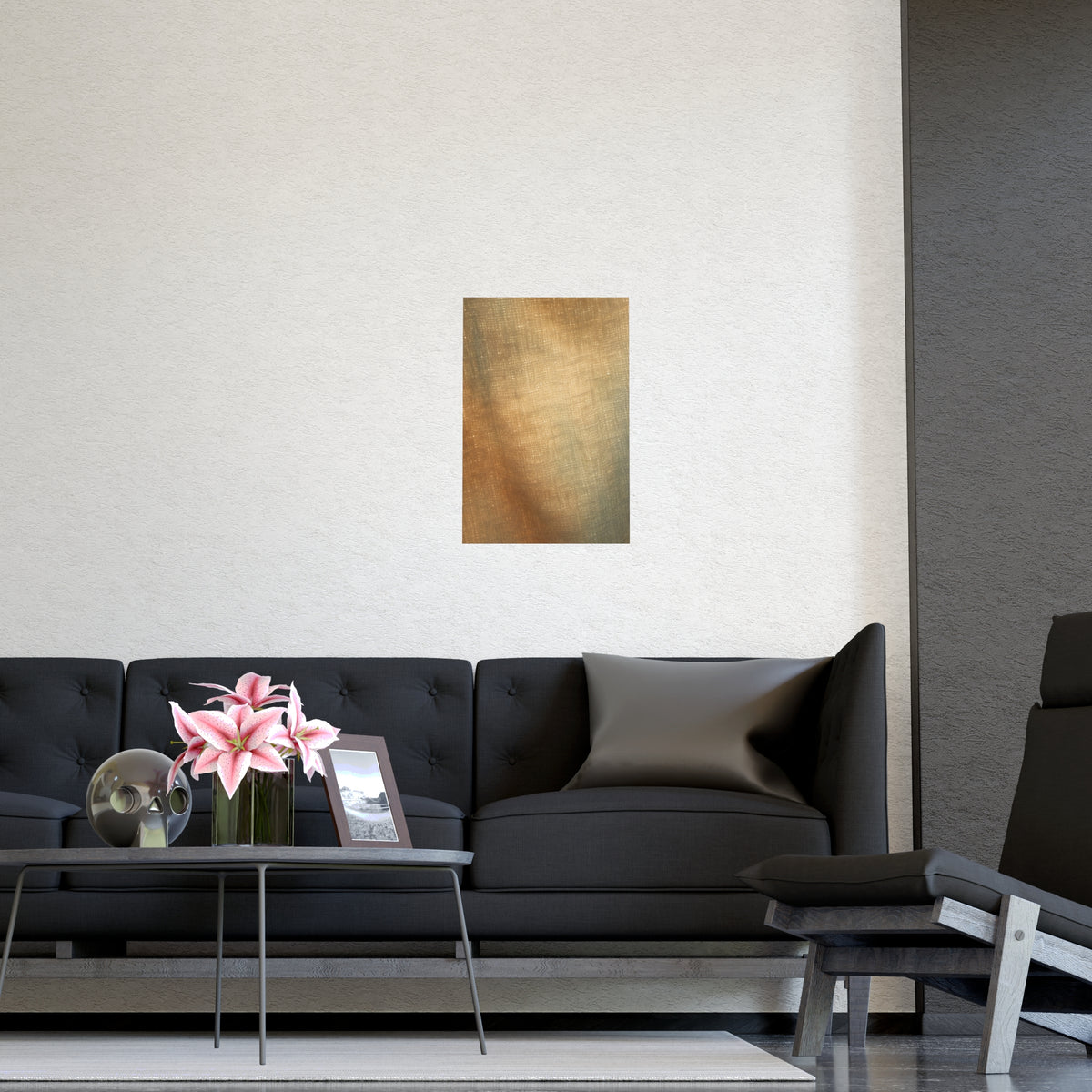 Weave against the Light — weave against the light, shown framed on a wall