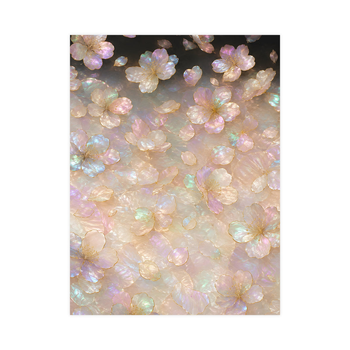 Petals, Scattered — petals, scattered, 18x24 in print