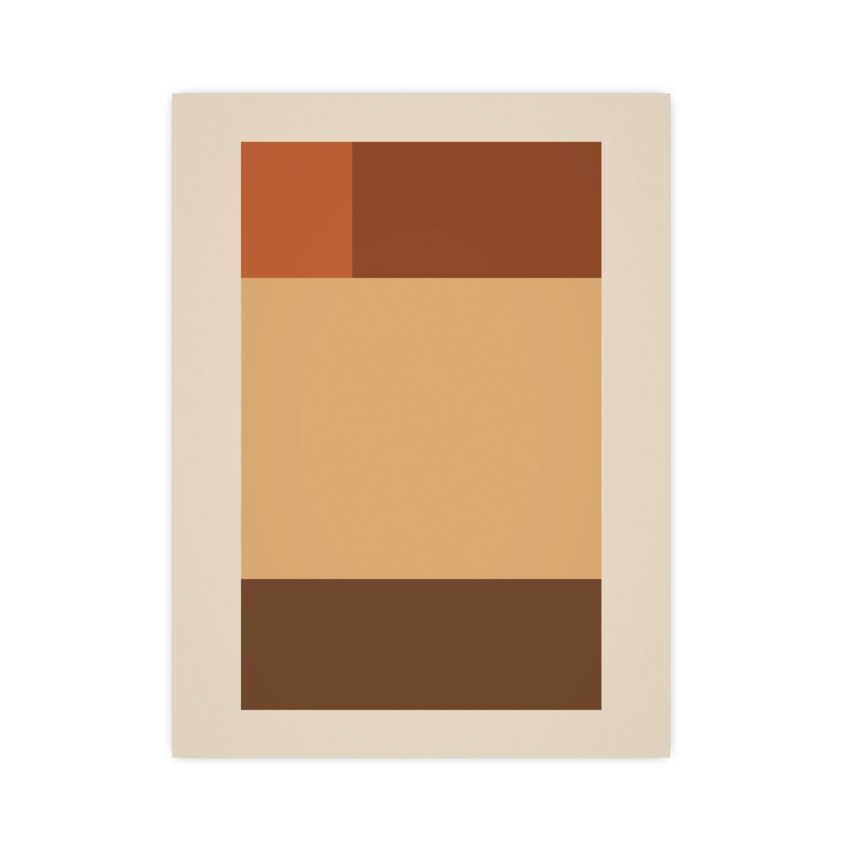 Muted 70s Blocks Retro Wall Art — blocks in a muted 70s palette, 12x16 in print