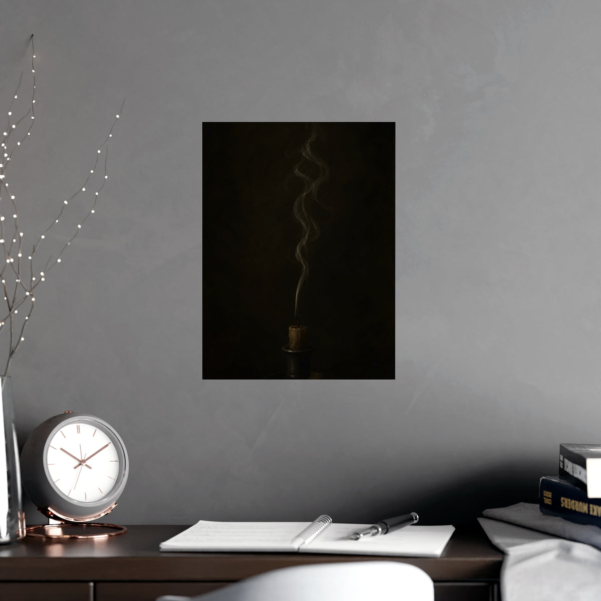 After the Candle — after the candle, shown framed on a wall