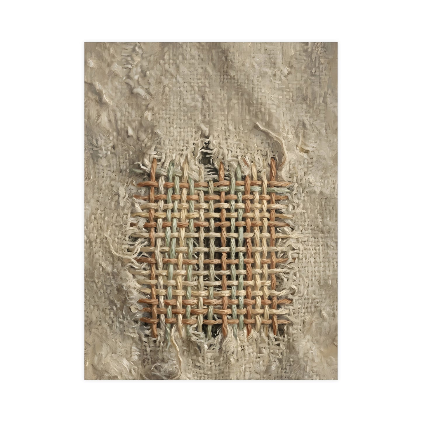 The Mend | Textile Study Print | Wall Art