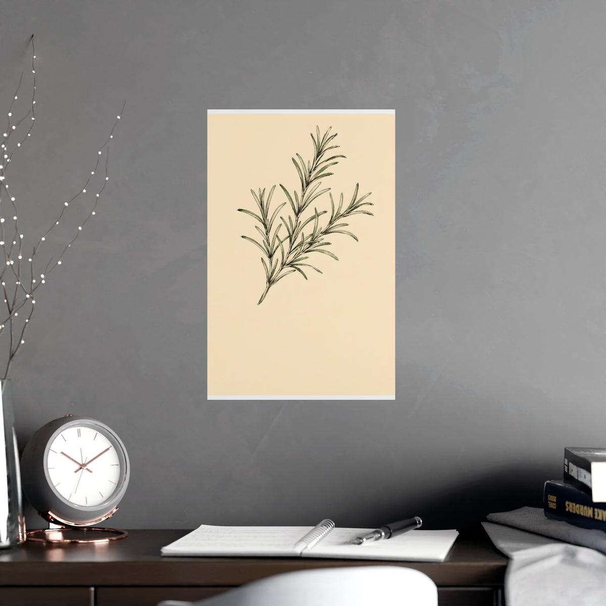 Rosemary — rosemary, shown framed on a wall