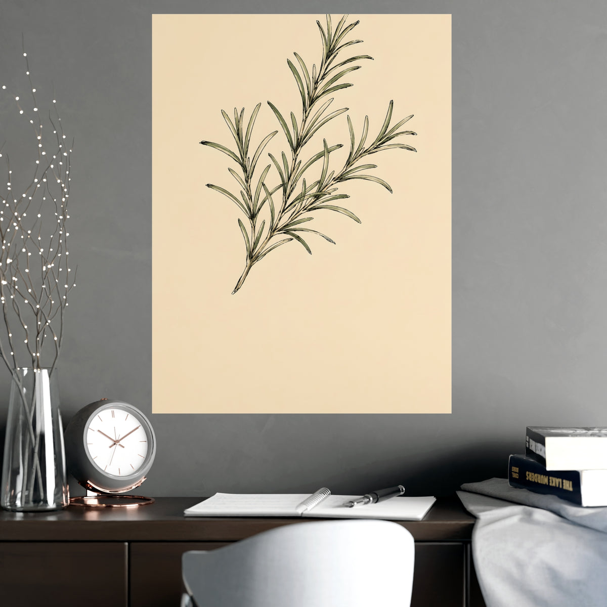 Rosemary — rosemary, shown framed on a wall