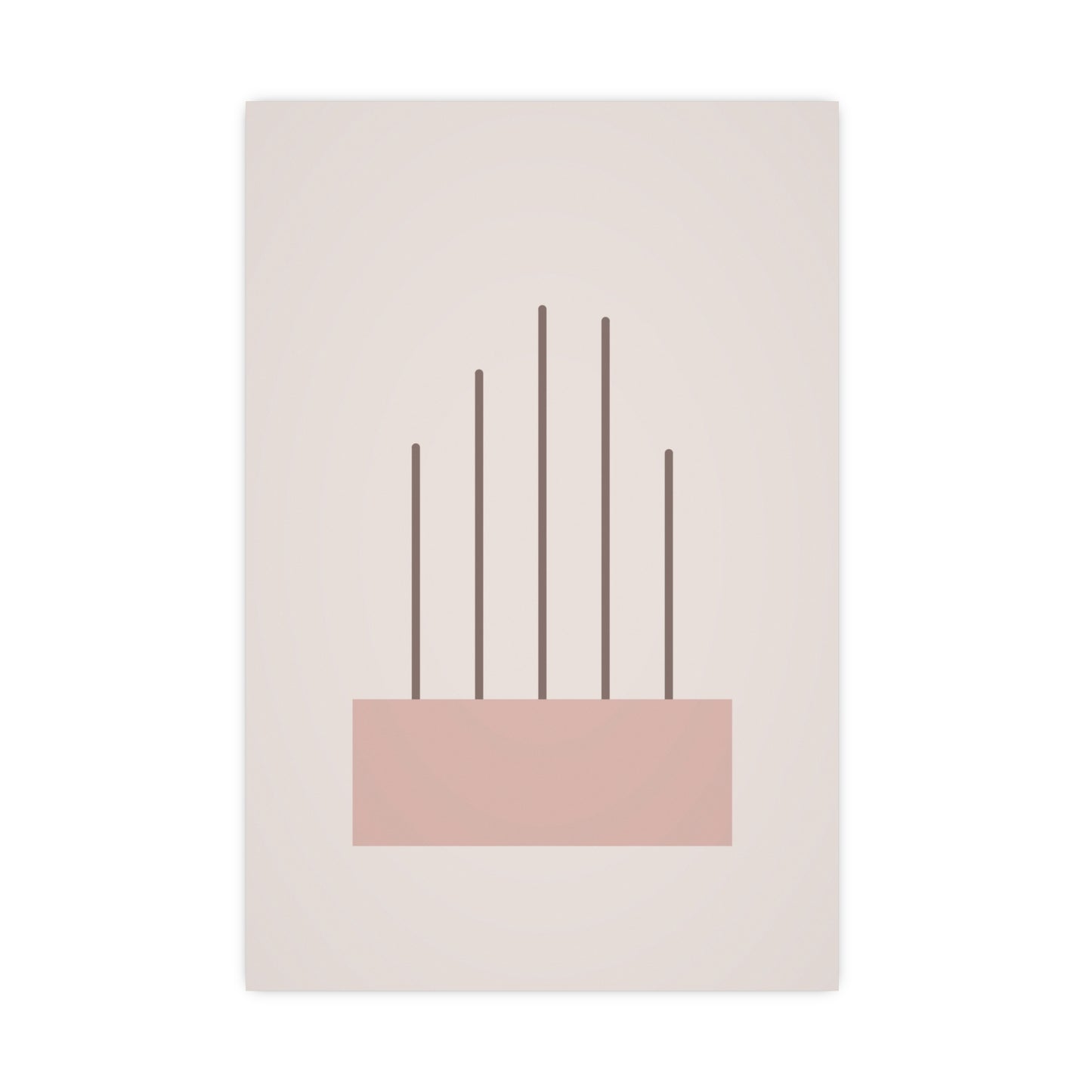 Dusty Rose Lines Wall Art | Bedroom Print