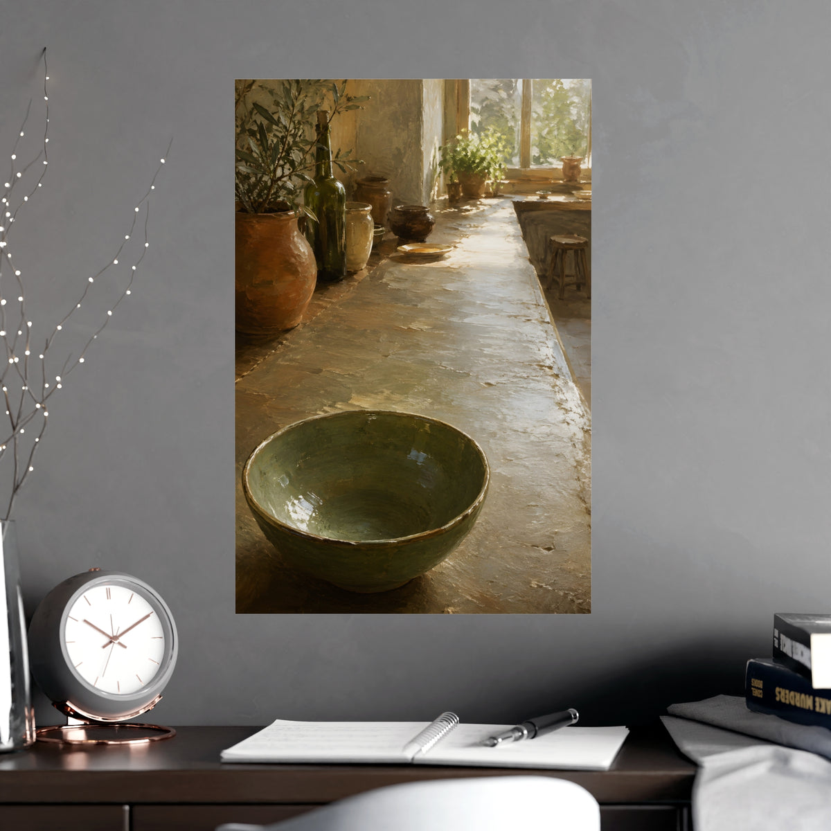 The Long Counter — the long counter, shown framed on a wall