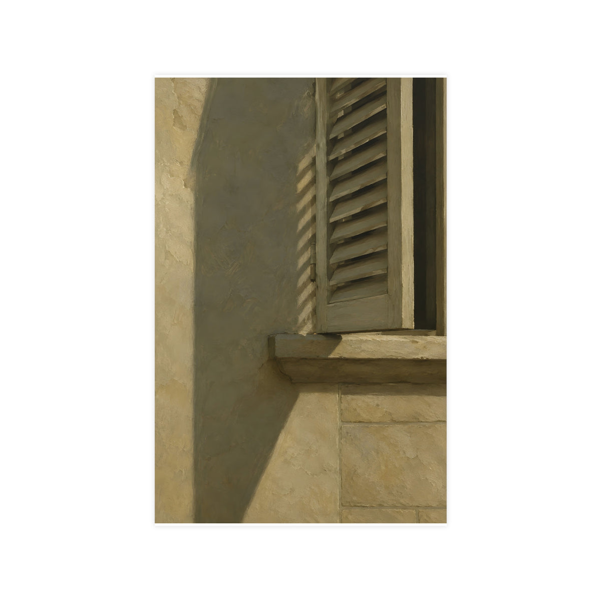 Shutters, Half Closed — shutters, half closed, 11x17 in print