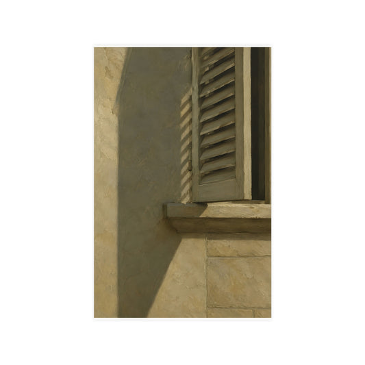 Shutters, Half Closed — shutters, half closed, 11x17 in print