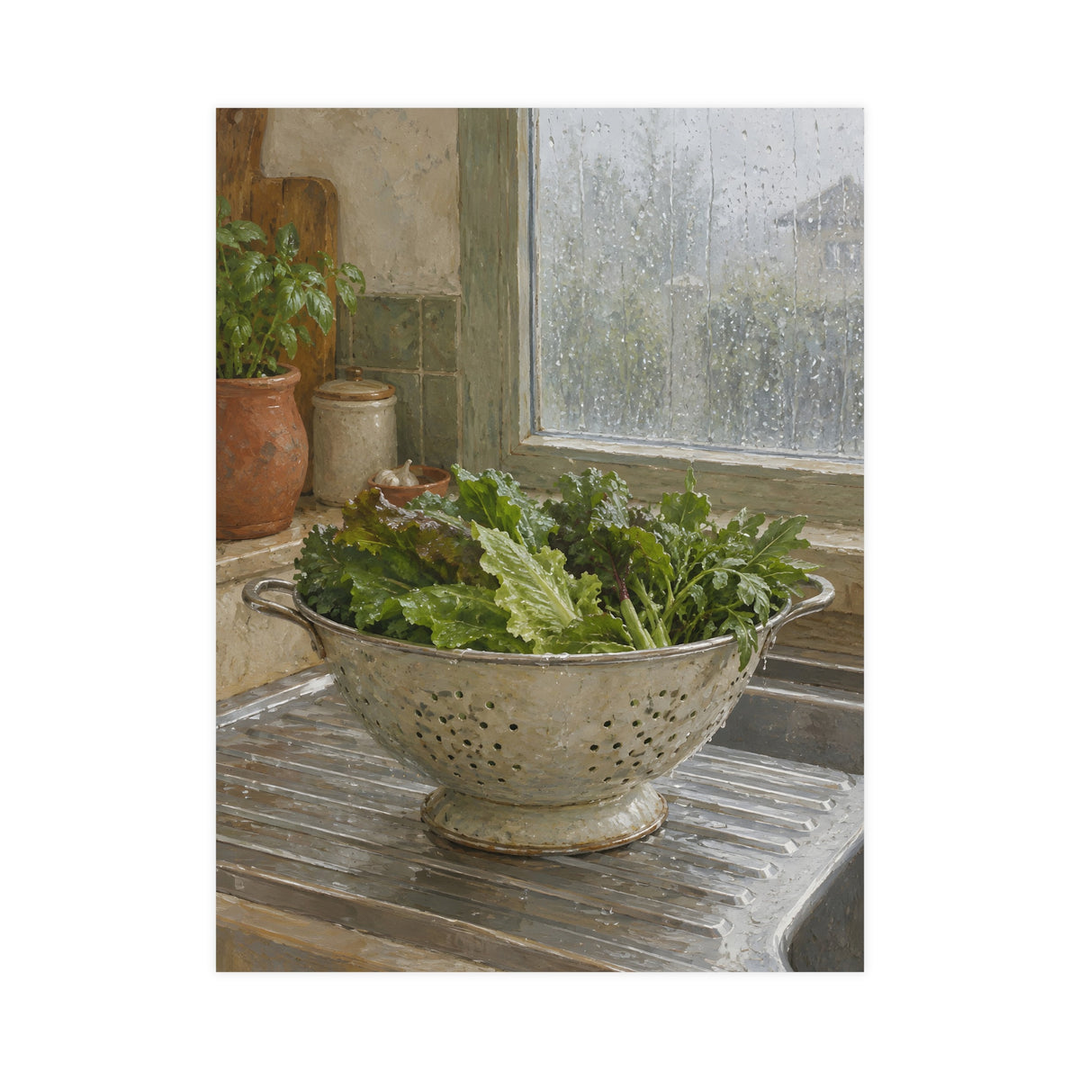 A Rainy Morning — a rainy morning, 18x24 in print