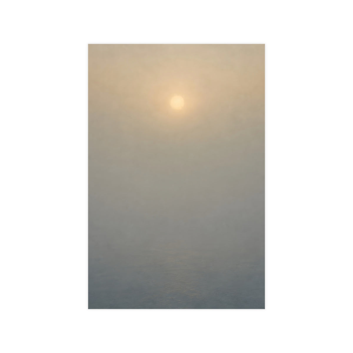 Sun Behind Fog — sun behind fog, 12x18 in print
