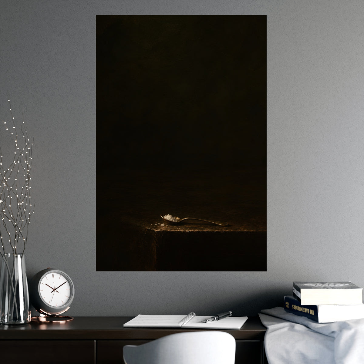 The Small Spoon — the small spoon, shown framed on a wall