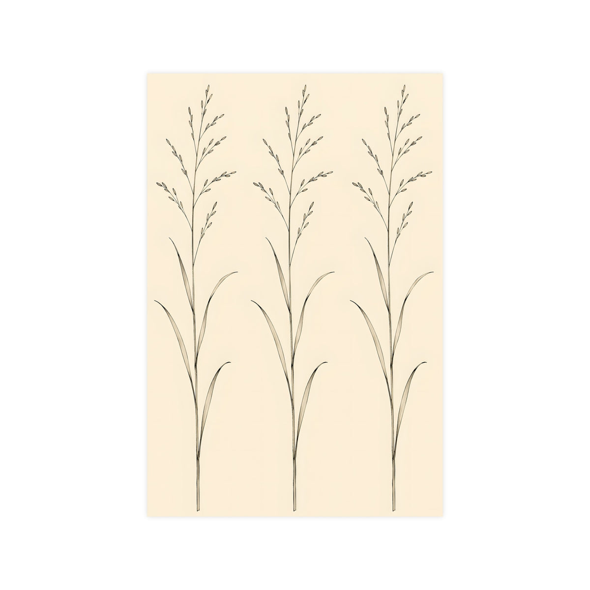 Three Stems — three stems, 12x18 in print