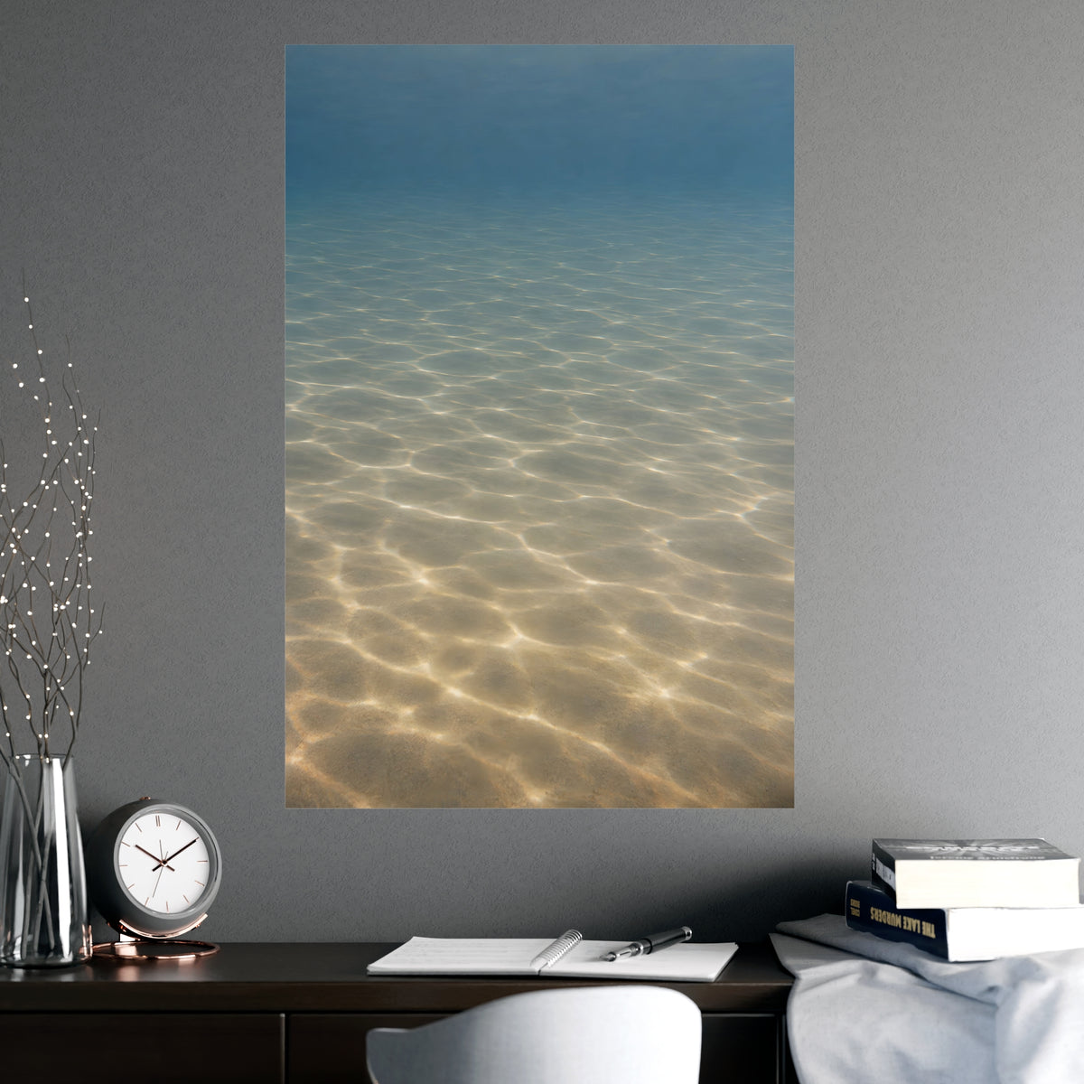 Light on the Bottom — light on the bottom, shown framed on a wall