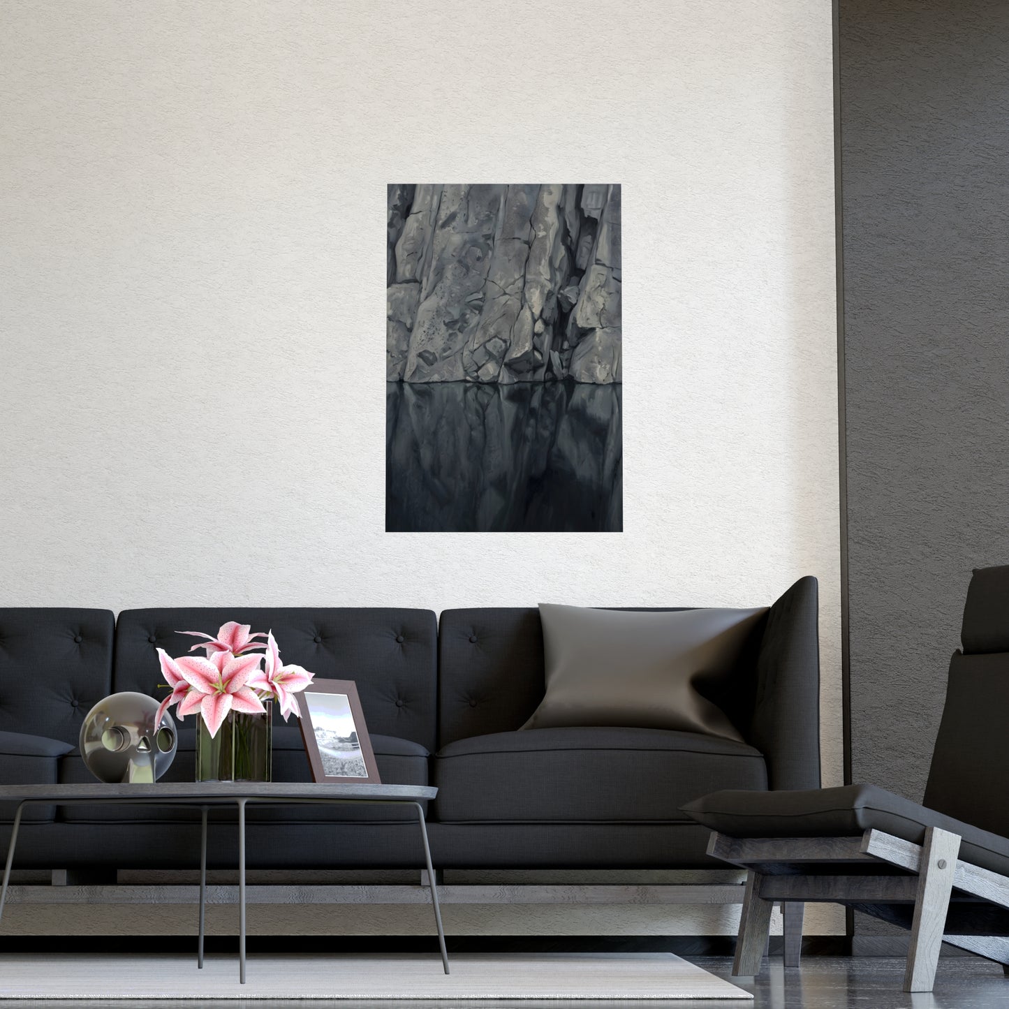 Stilles Wasser | Landschaftsdruck | Berg Kunstdruck