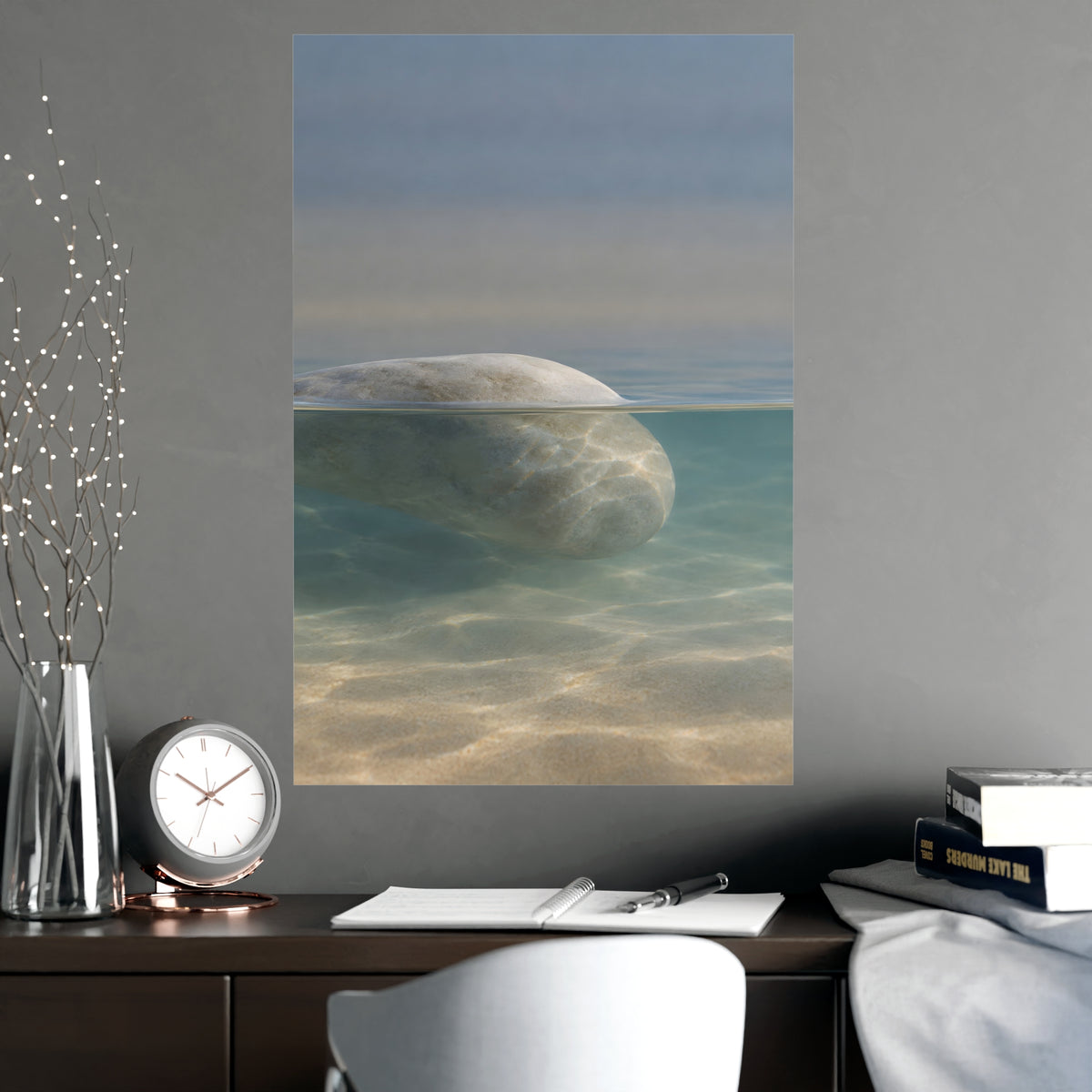 Half Under — half under, shown framed on a wall