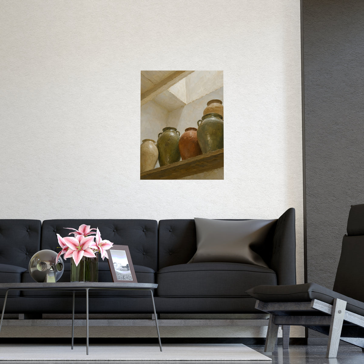 The Shelf from Below — the shelf from below, shown framed on a wall
