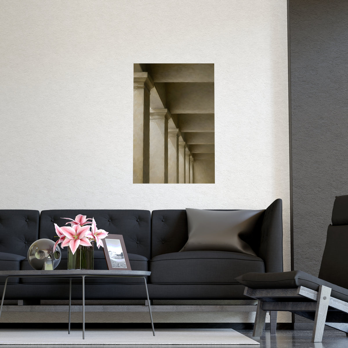 Colonnade — colonnade, shown framed on a wall