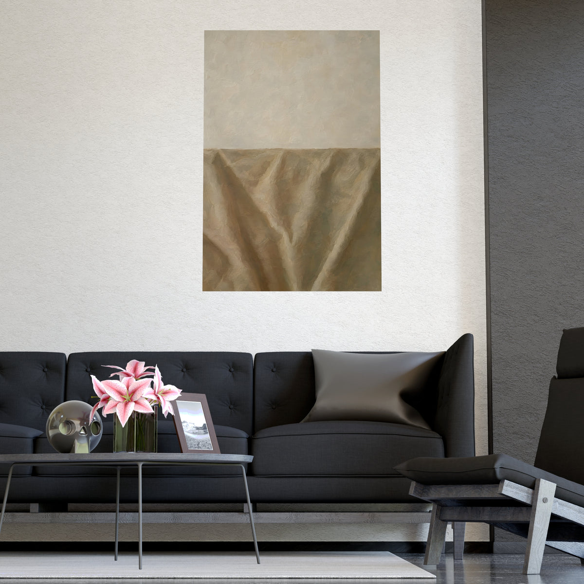 The Empty Half — the empty half, shown framed on a wall