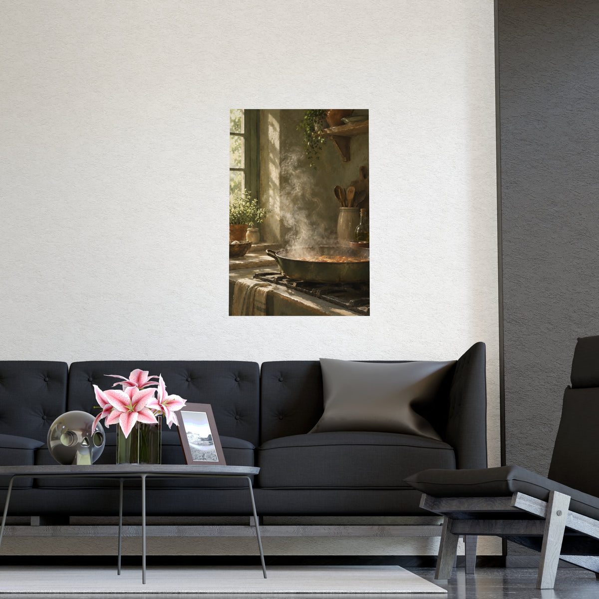 Steam in Daylight — steam in daylight, shown framed on a wall