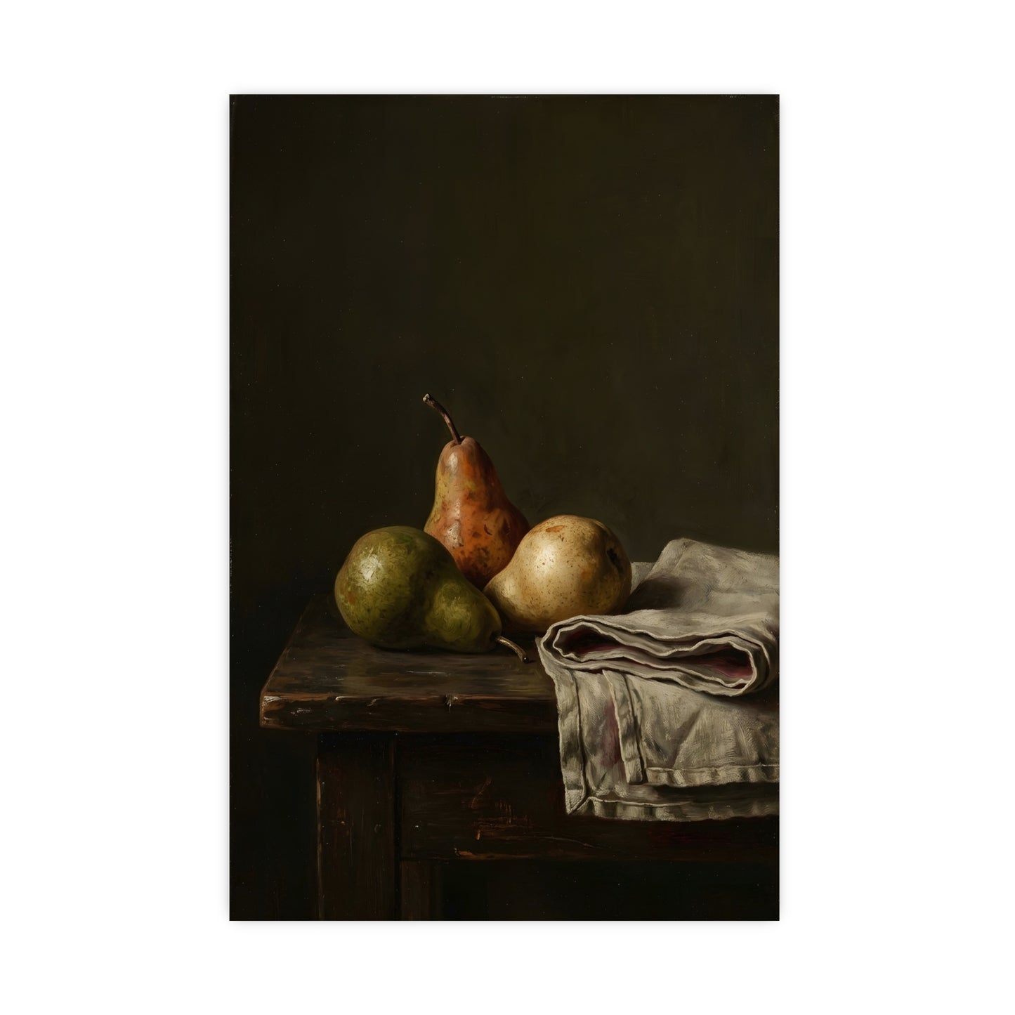 Three Pears — three pears, 20x30 in print