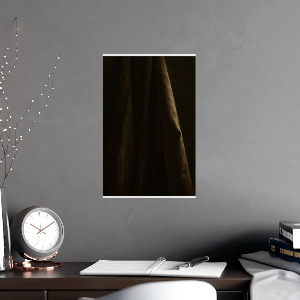 The Long Cloth — the long cloth, shown framed on a wall