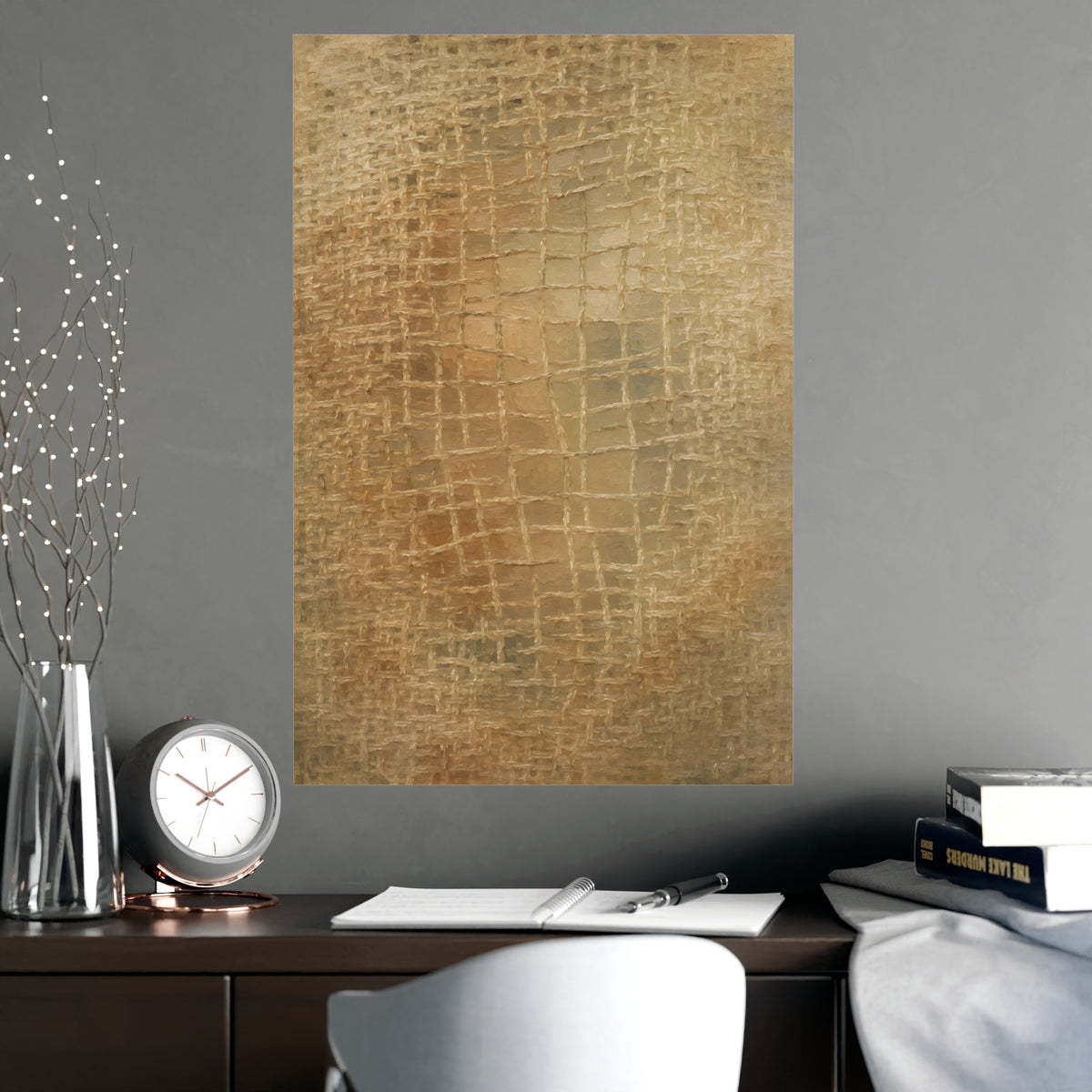 Worn Thin — worn thin, shown framed on a wall