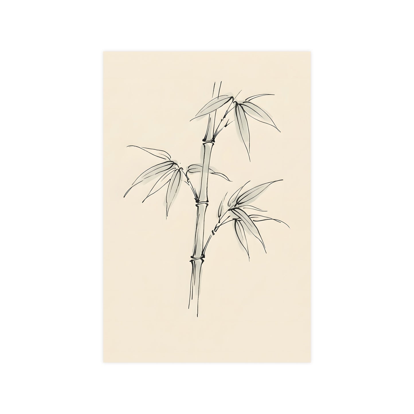 Bamboo | Botanical Line Drawing | Wall Art