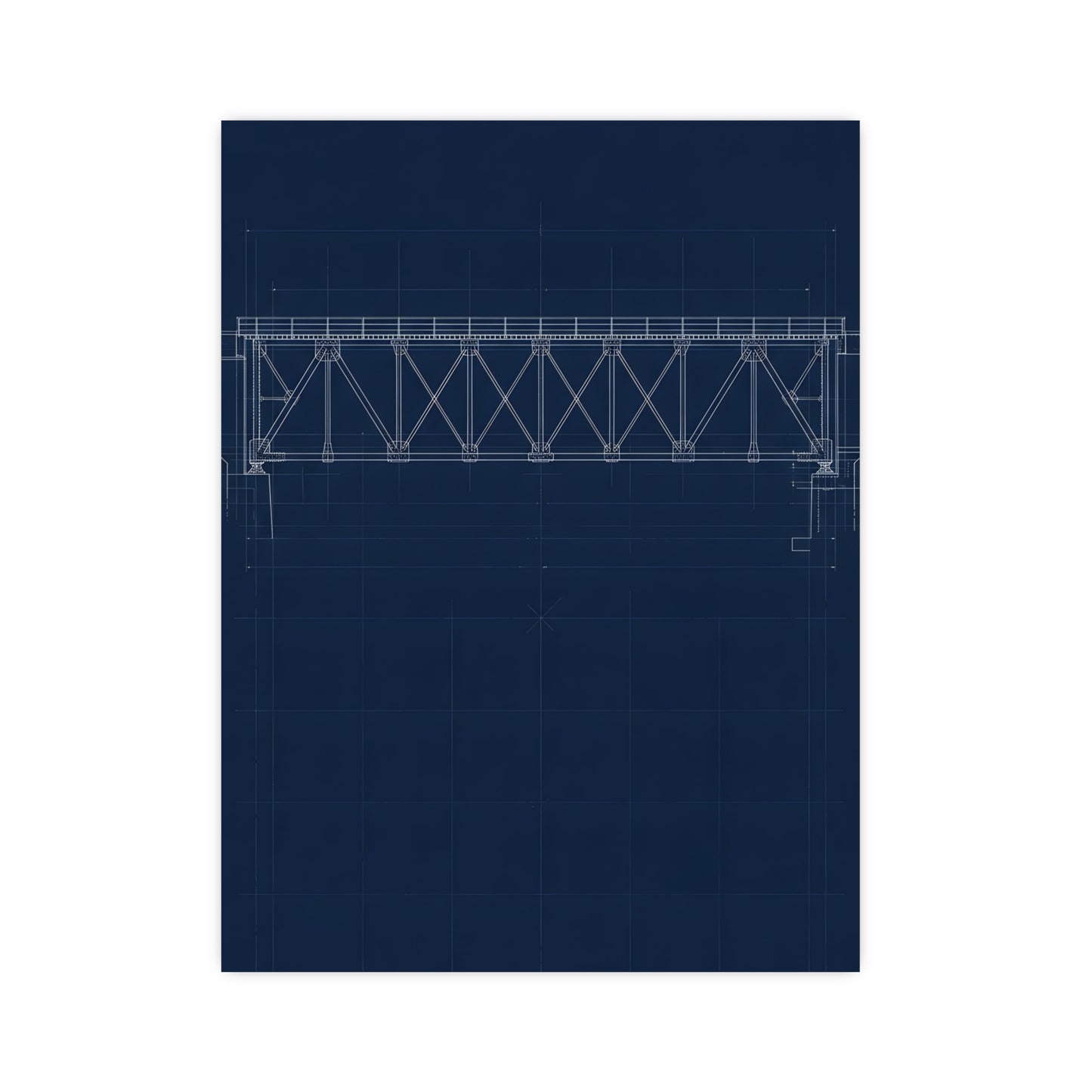 Bridge Truss — bridge truss, 16x24 in print