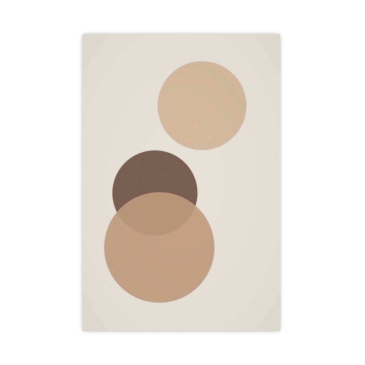 Sand Clay Circles Modern Wall Art — circles in a sand clay palette, 20x30 in print