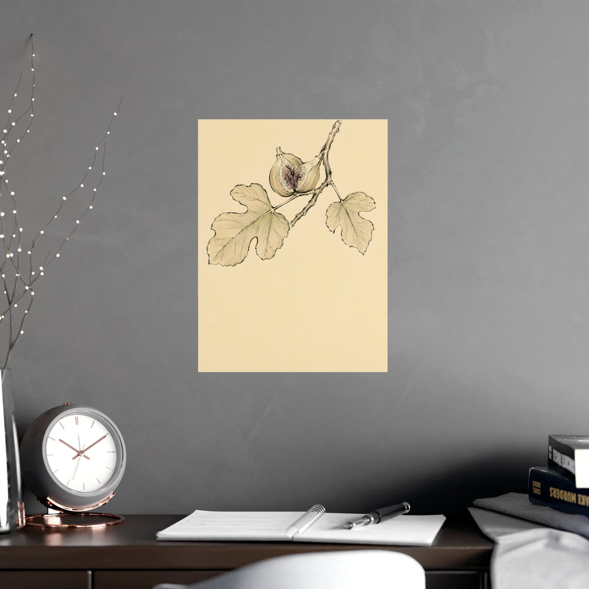Fig, Split — fig, split, shown framed on a wall