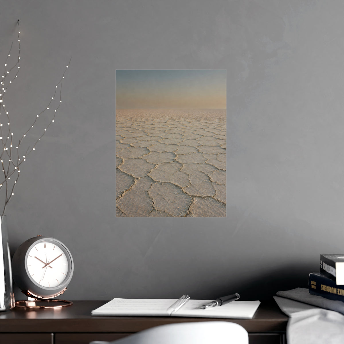 Salt Crust — salt crust, shown framed on a wall
