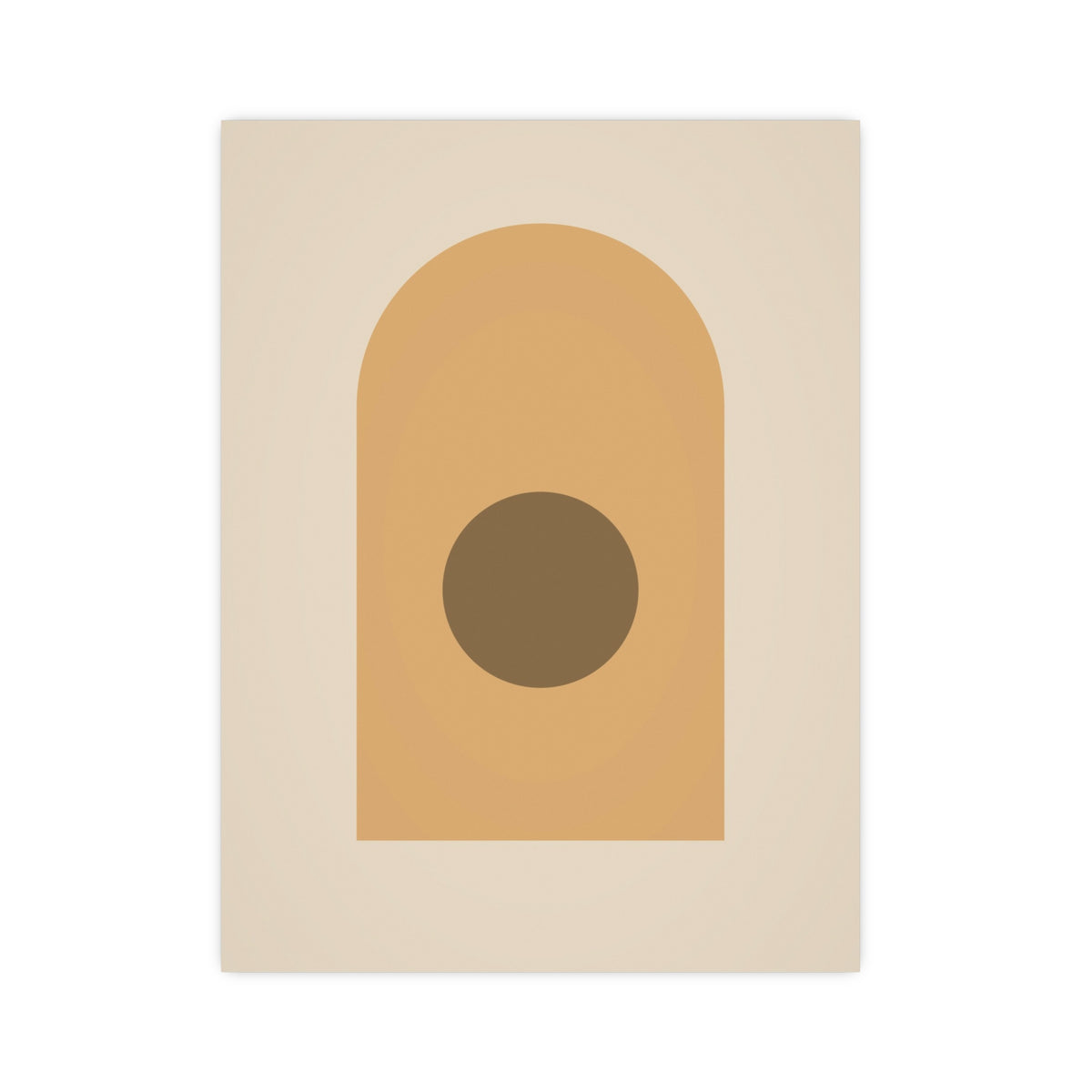 Muted 70s Arch Retro Wall Art — arch in a muted 70s palette, 12x16 in print