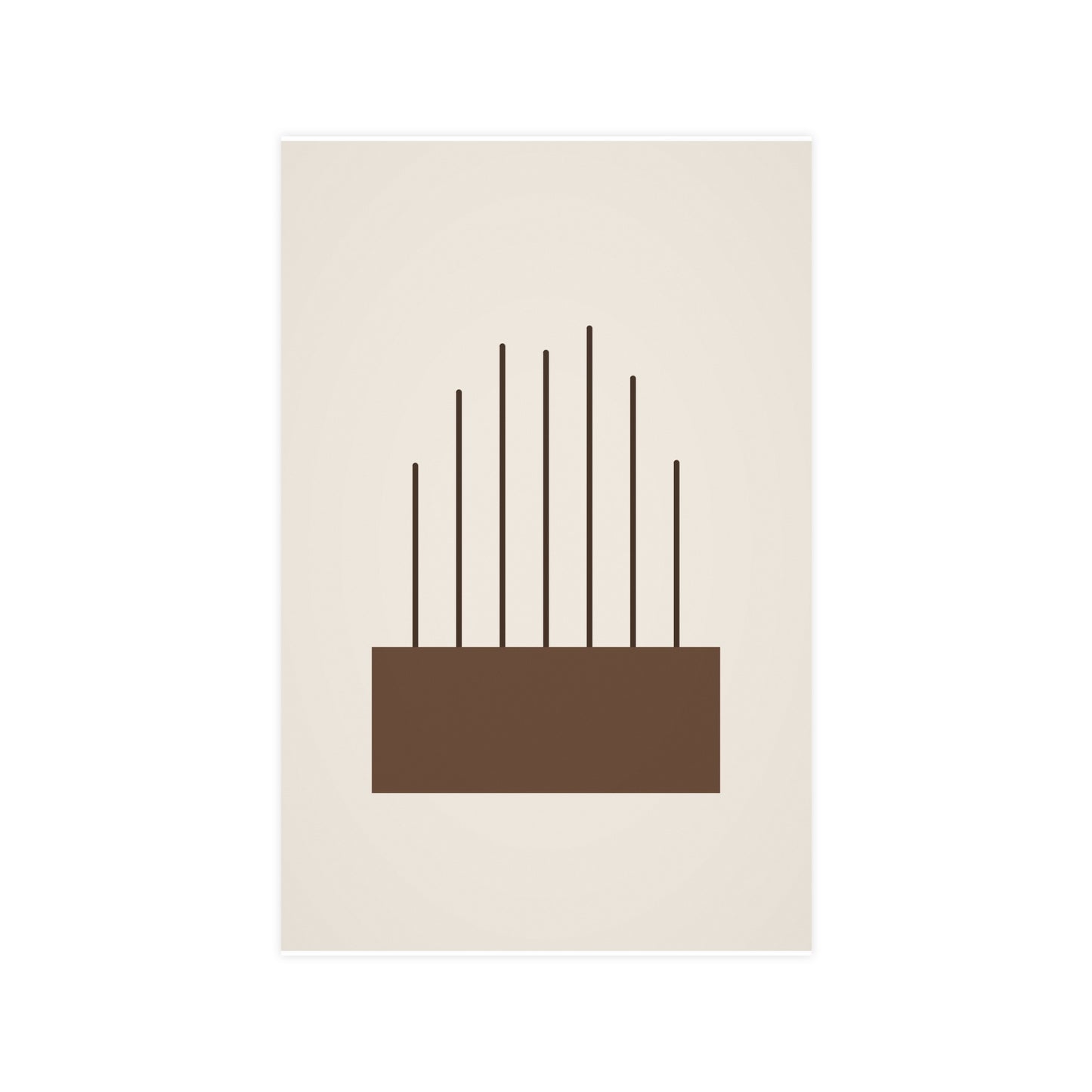 Sand Clay Lines Wall Art | Bedroom Print
