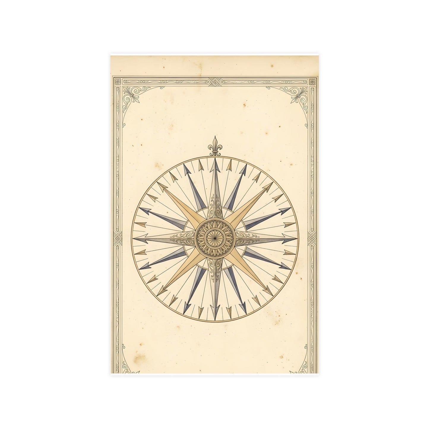 The Compass Card — the compass card, 11x17 in print