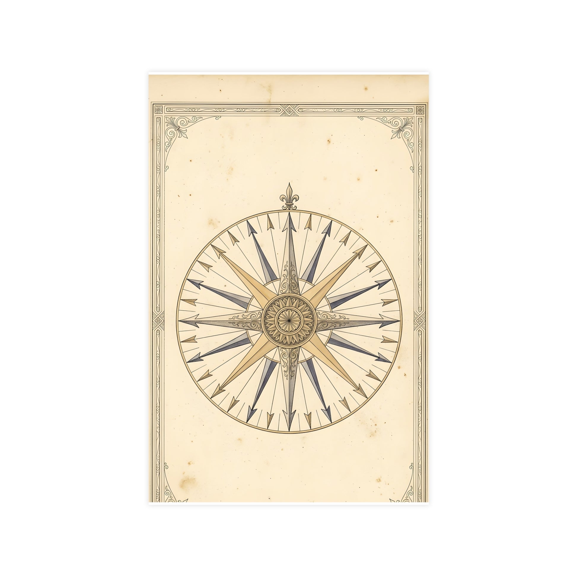 The Compass Card — the compass card, 11x17 in print