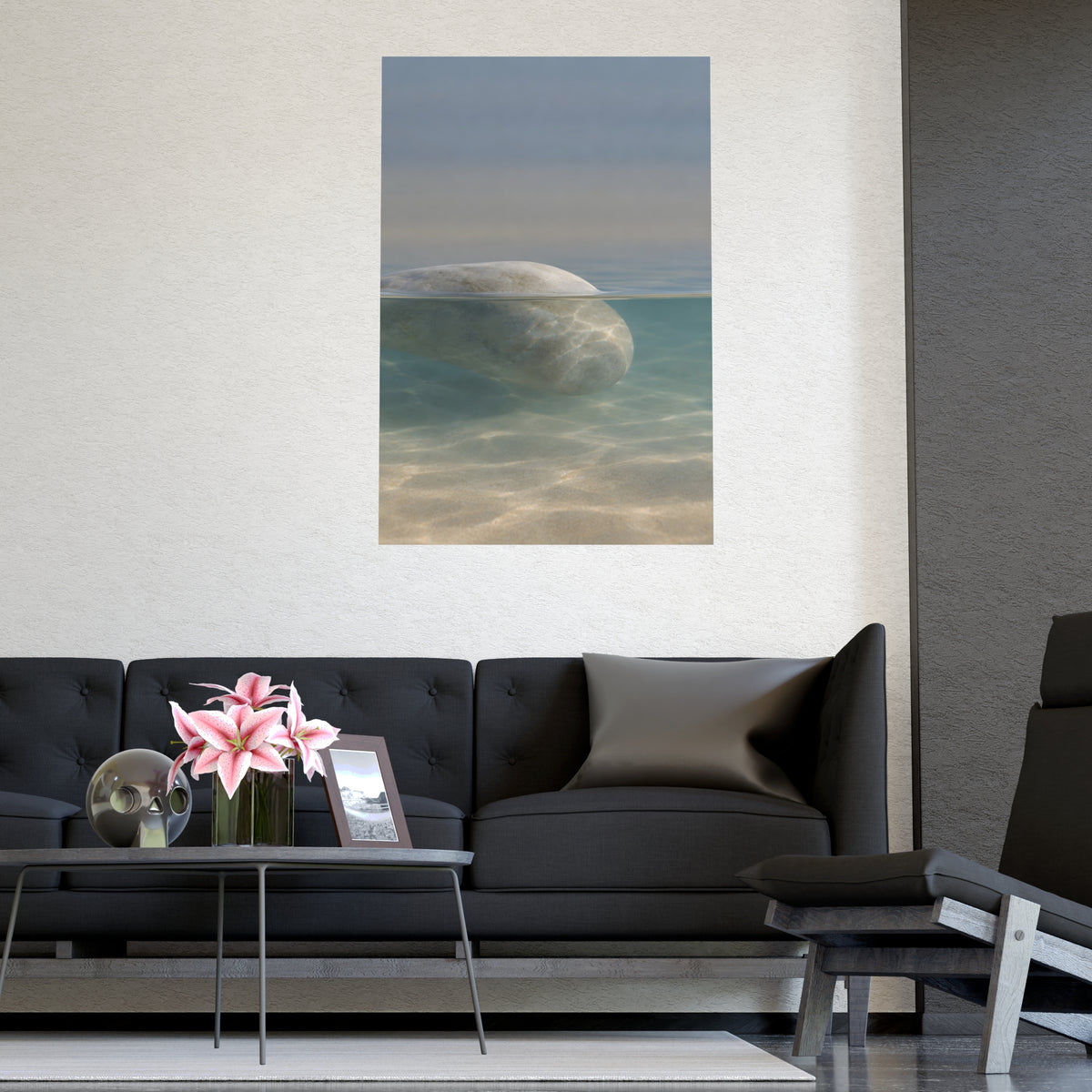 Half Under — half under, shown framed on a wall