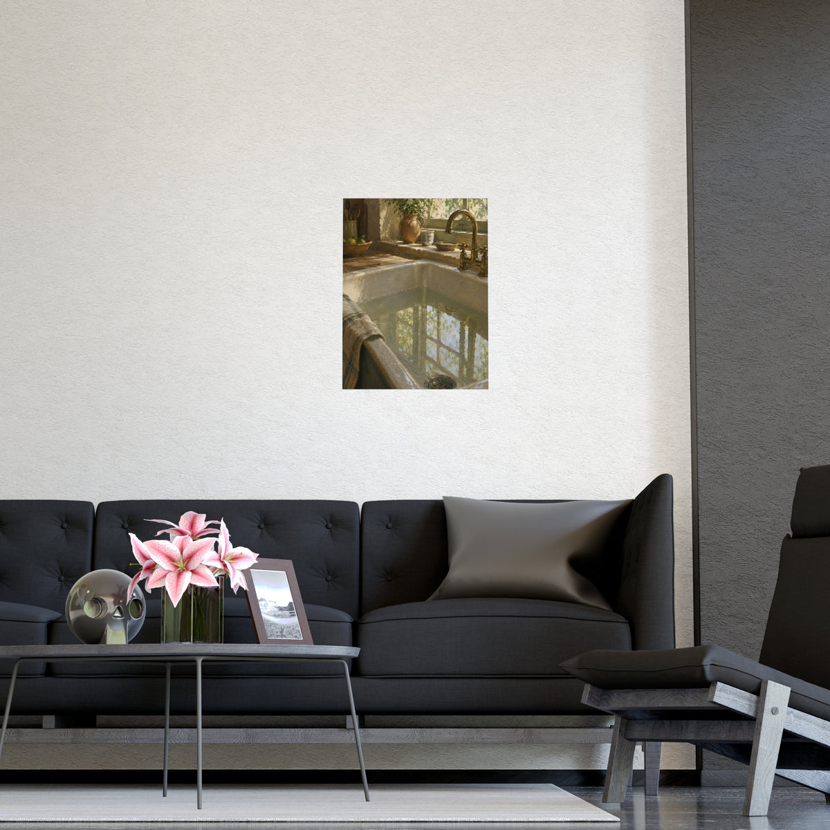 The Window in the Water — the window in the water, shown framed on a wall