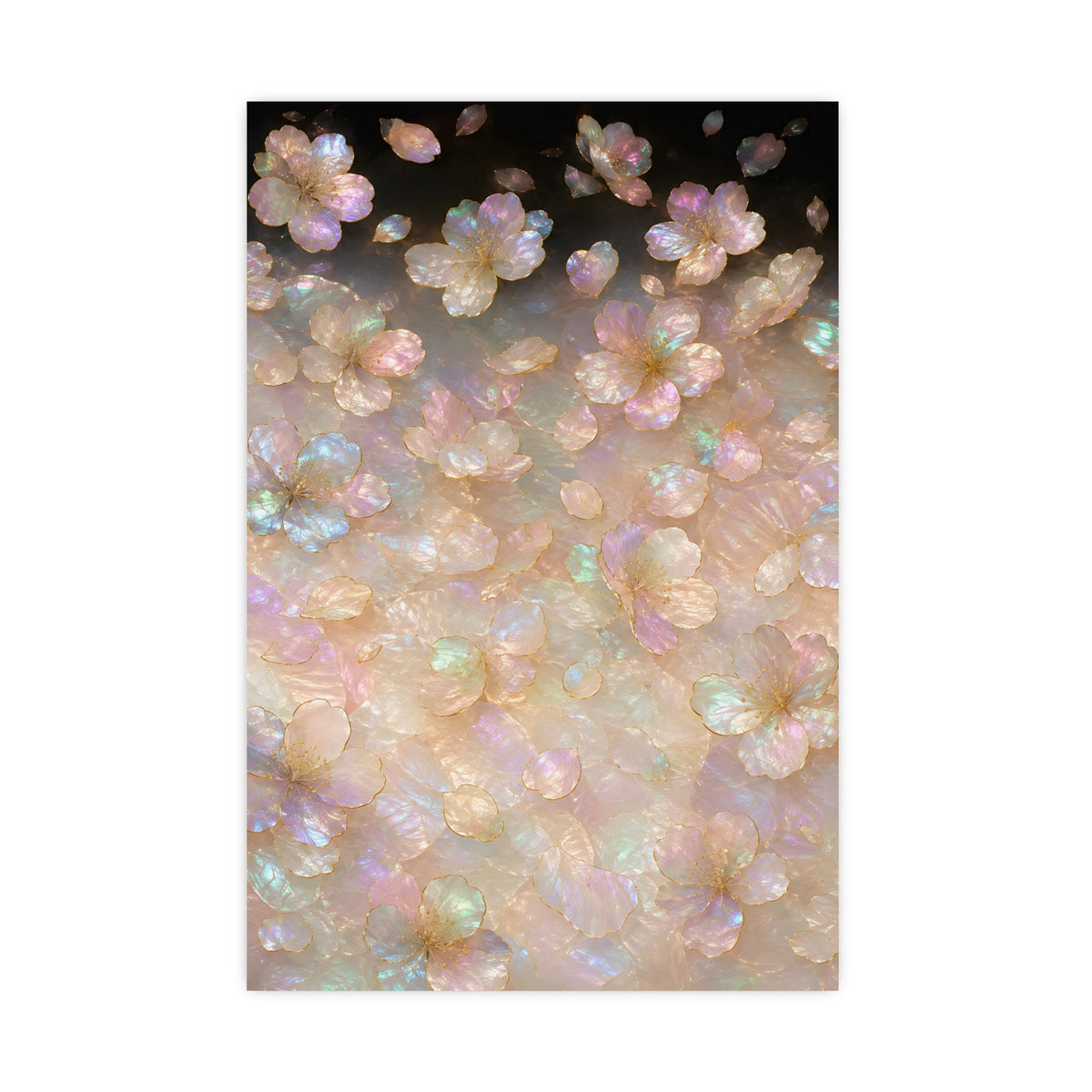 Petals, Scattered — petals, scattered, 20x30 in print