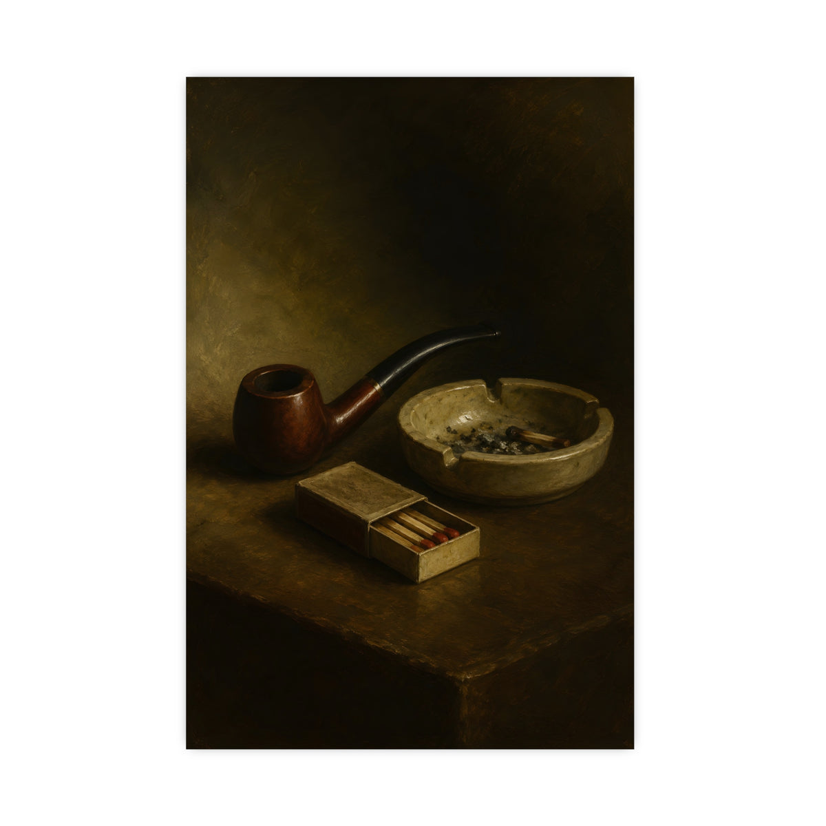 Pipe and Matches — pipe and matches, 16x24 in print