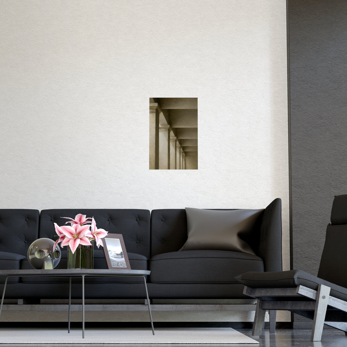 Colonnade — colonnade, shown framed on a wall