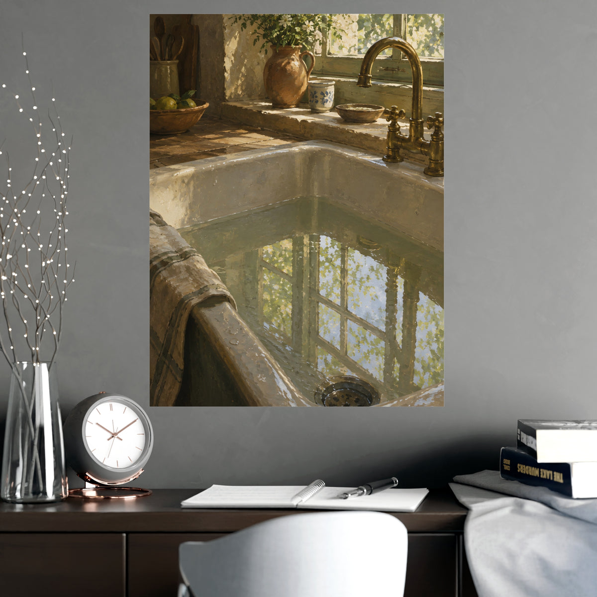 The Window in the Water — the window in the water, shown framed on a wall