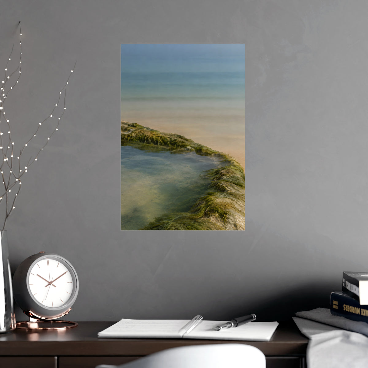 The Rock Pool's Rim — the rock pool's rim, shown framed on a wall