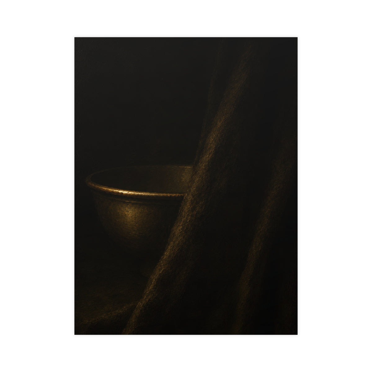 Behind the Drape — behind the drape, 18x24 in print