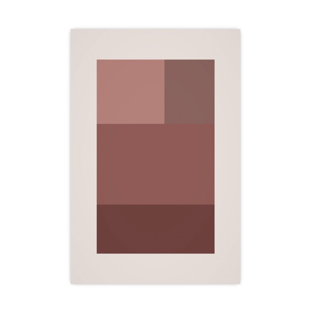 Dusty Rose Blocks Modern Wall Art — blocks in a dusty rose palette, 20x30 in print